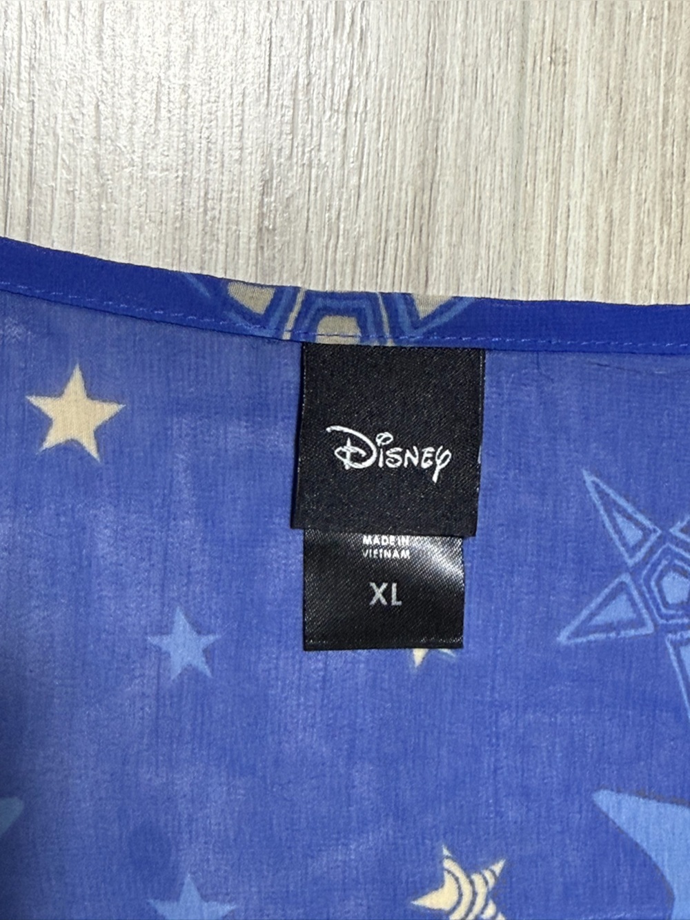 Disney Royal Blue Sheer Moana Kimono - Picture 7 of 9